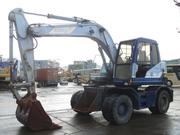 Продается экскаватор колесный Kobelco SK100W 1995года