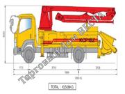 Автобетононасос KCP20ZX (18 м),  2015 года 