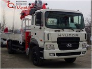  КМУ Kanglim KS 1256 G-II,   на базе грузовой машины  Hyundai HD170 .